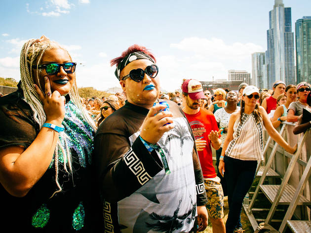 Grant Park was packed with music fans who came downtown for the second day of Lollapalooza on August 1, 2015.