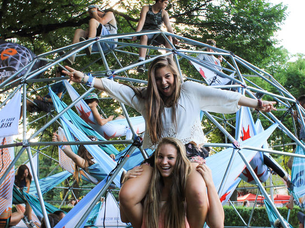 Grant Park was packed with music fans who came downtown for the second day of Lollapalooza on August 1, 2015.