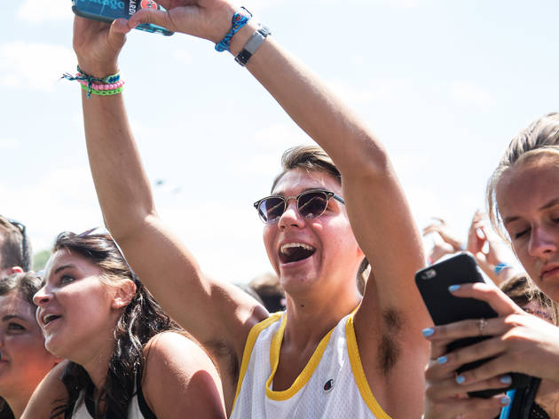 Grant Park was packed with music fans who came downtown for the second day of Lollapalooza on August 1, 2015.