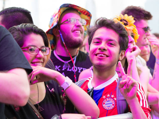 Grant Park was packed with music fans who came downtown for the second day of Lollapalooza on August 1, 2015.