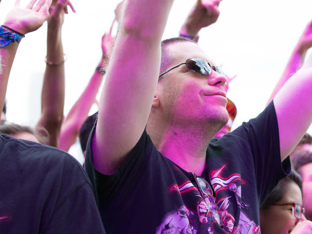 Grant Park was packed with music fans who came downtown for the second day of Lollapalooza on August 1, 2015.
