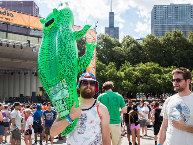 Grant Park was packed with music fans who came downtown for the second day of Lollapalooza on August 1, 2015.