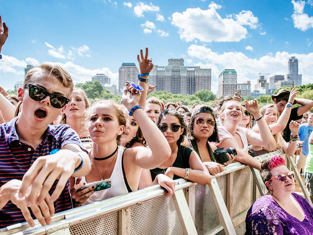 Grant Park was packed with music fans who came downtown for the second day of Lollapalooza on August 1, 2015.
