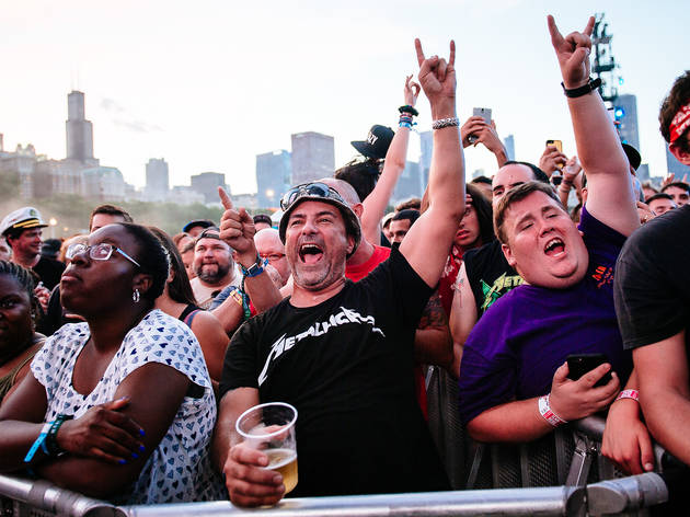 Grant Park was packed with music fans who came downtown for the second day of Lollapalooza on August 1, 2015.