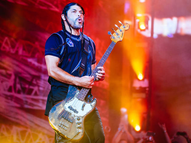 Metallica turned in a set in front of a crowd of thousands at Lollapalooza on August 1, 2015.