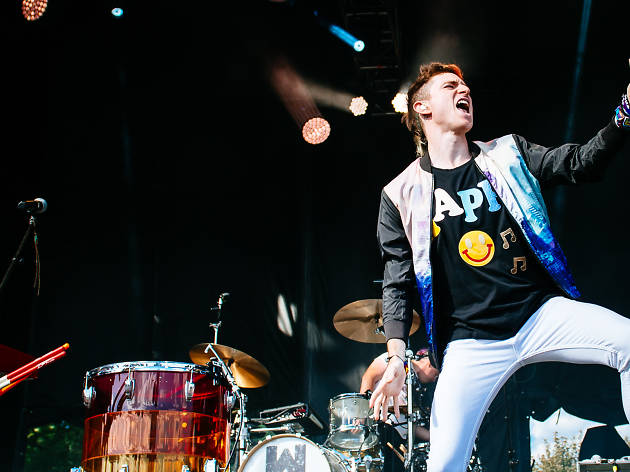 Walk the Moon turned in a set in front of a crowd of thousands at Lollapalooza on August 1, 2015.