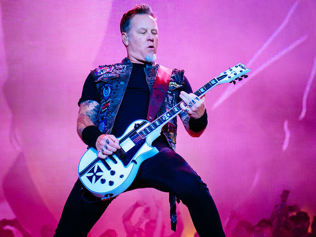 Metallica turned in a set in front of a crowd of thousands at Lollapalooza on August 1, 2015.