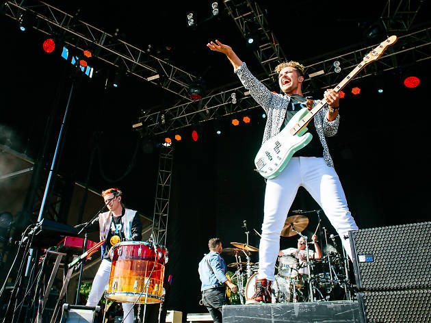 Walk the Moon turned in a set in front of a crowd of thousands at Lolllapalooza on August 1, 2015. Walk the Moon turned in a set in front of a crowd of thousands at Lolllapalooza on August 1, 2015.
