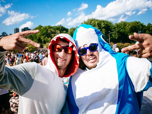 Grant Park was packed with music fans who came downtown for the second day of Lollapalooza on August 1, 2015.