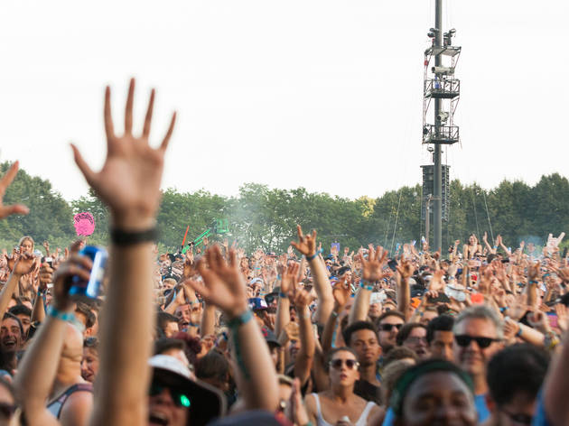 Grant Park was packed with music fans who came downtown for the second day of Lollapalooza on August 1, 2015.