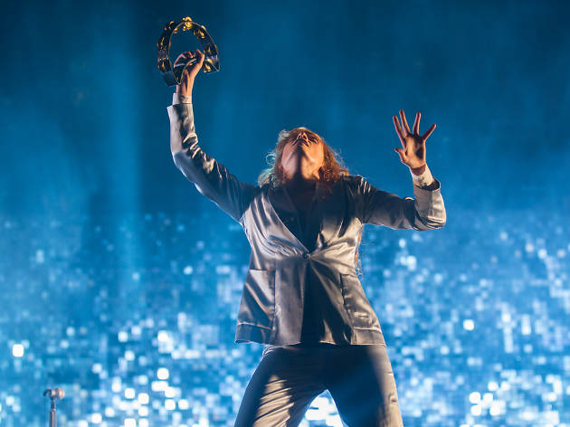 Florence + The Machine hit the stage in Grant Park on the final day of Lollapalooza on August 2, 2015.