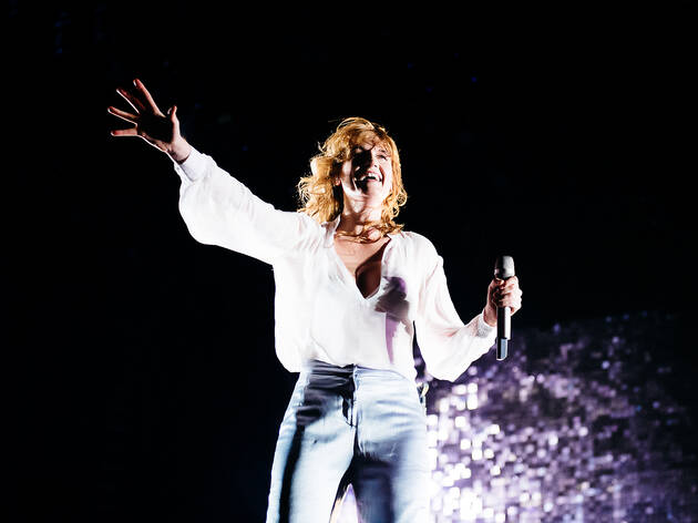 Florence + The Machine hit the stage in Grant Park on the final day of Lollapalooza on August 2, 2015.