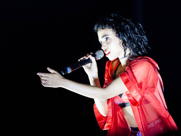 FKA Twigs hit the stage in Grant Park on the final day of Lollapalooza on August 2, 2015.