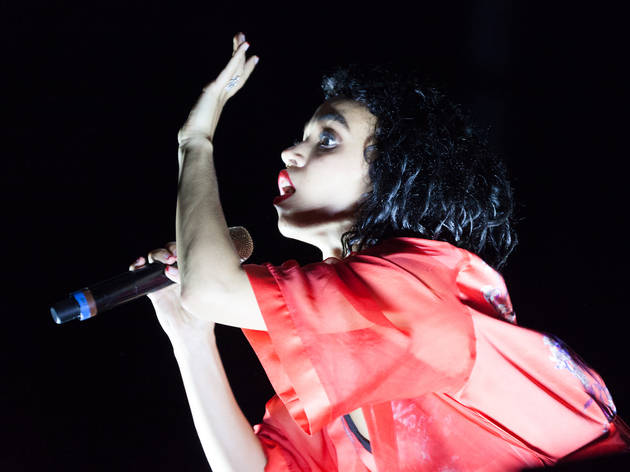 FKA Twigs hit the stage in Grant Park on the final day of Lollapalooza on August 2, 2015.