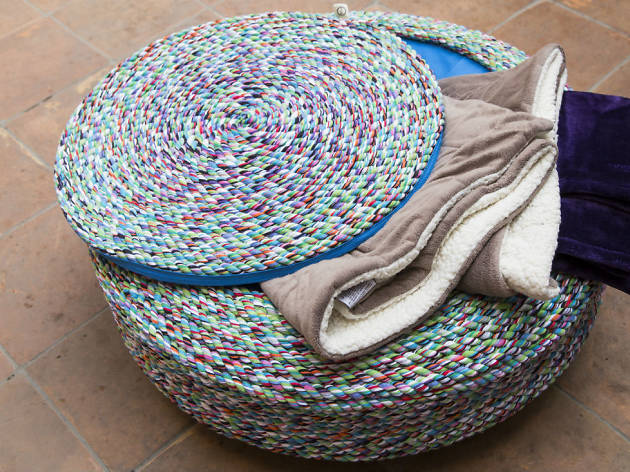 Ayok Design Un puf de ayok design, marca mexicana de upcycling.