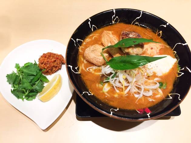 Laksa Ramen Special at Ramen Dining Keisuke Tokyo Laksa Ramen Special at Ramen Dining Keisuke Tokyo