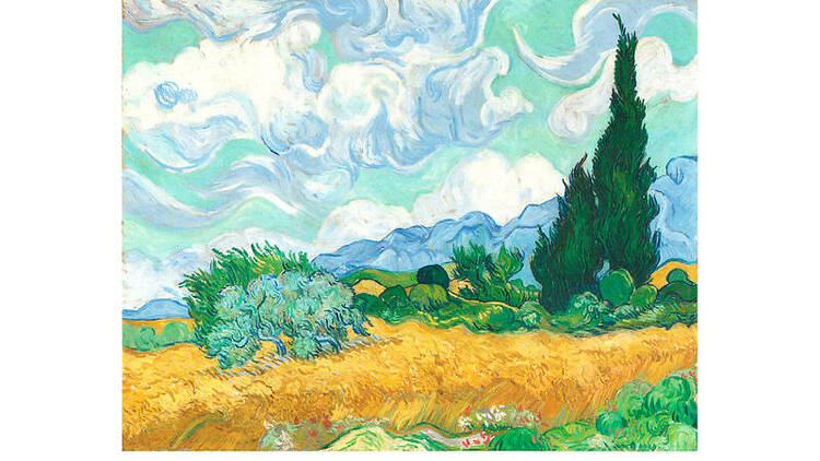 'A Wheatfield, with Cypresses', 1889, by Vincent van Gogh