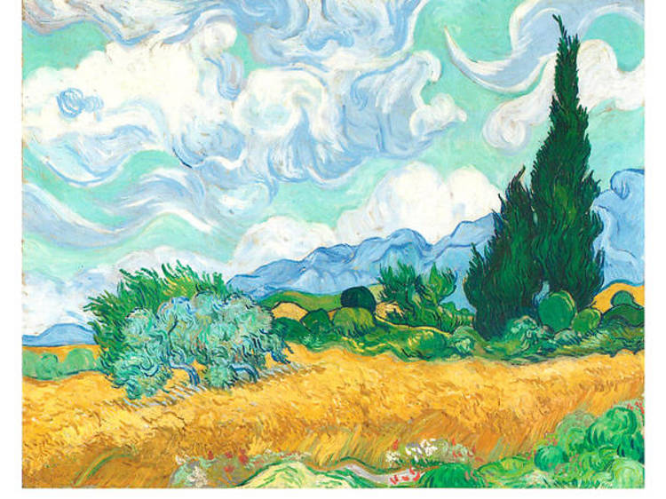 'A Wheatfield, with Cypresses', 1889, by Vincent van Gogh