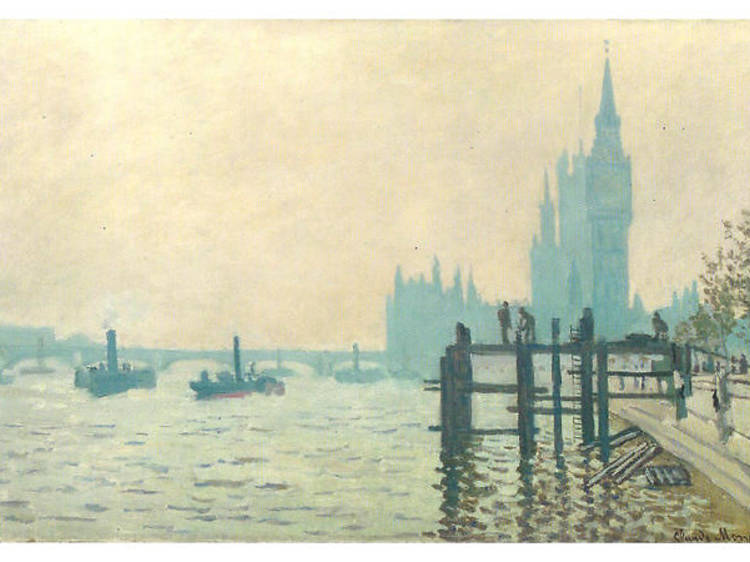 'The Thames Below Westminster', 1871, by Claude Monet