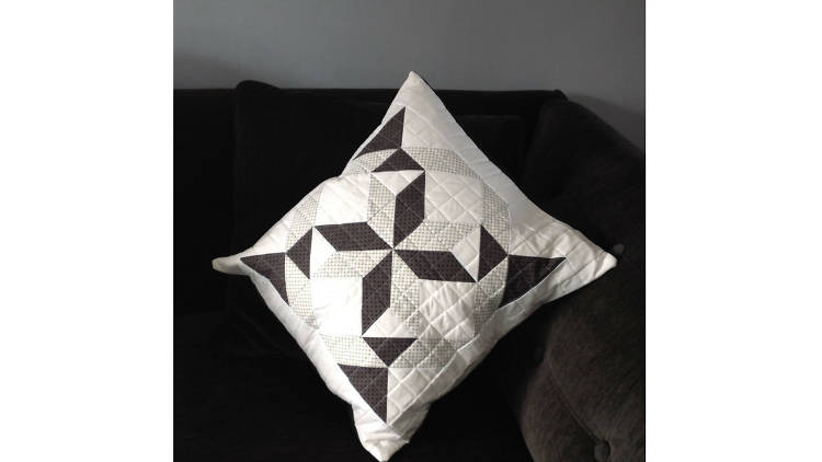 Handmade Quilted Cushion Cover