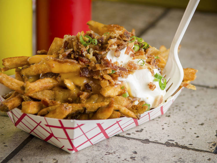 Loaded Fries at Edzo's Burger Shop ($5.50)