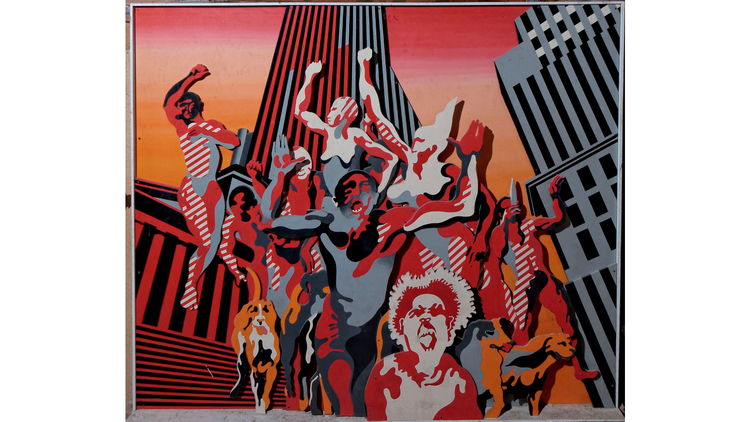 Henri Cueco: 'Les Hommes Rouges', 1968-69. © Henri Cueco/ADAGP 2014