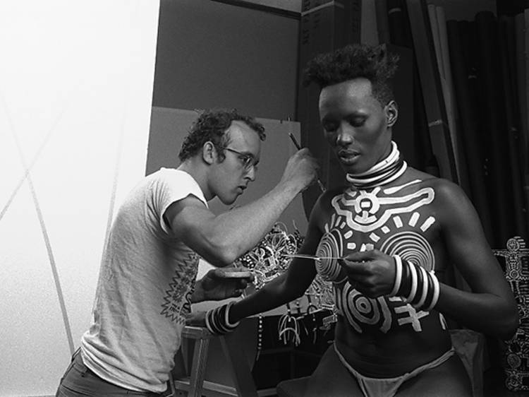 See rare photos of Keith Haring with Grace Jones and Andy Warhol