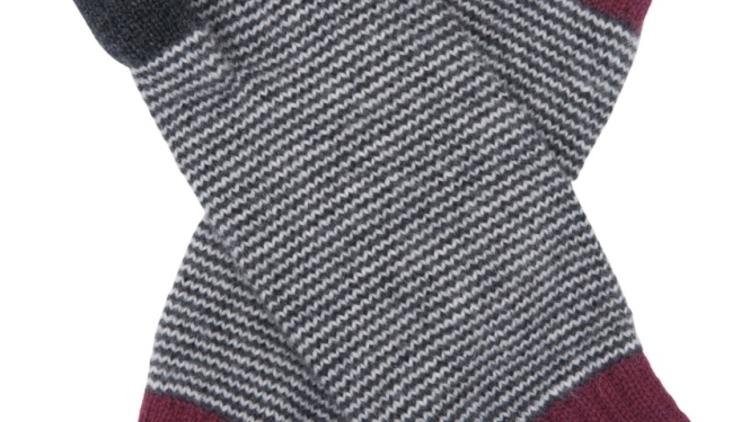 Cashmere wrist warmers fine stripe £42.jpeg