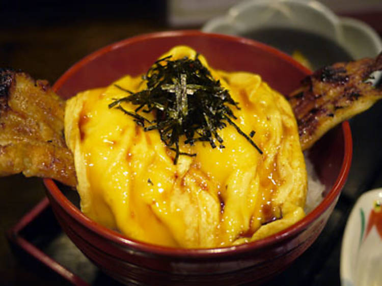 Kaisuian: Yaki-Anago Tamago Half-n-Half-don