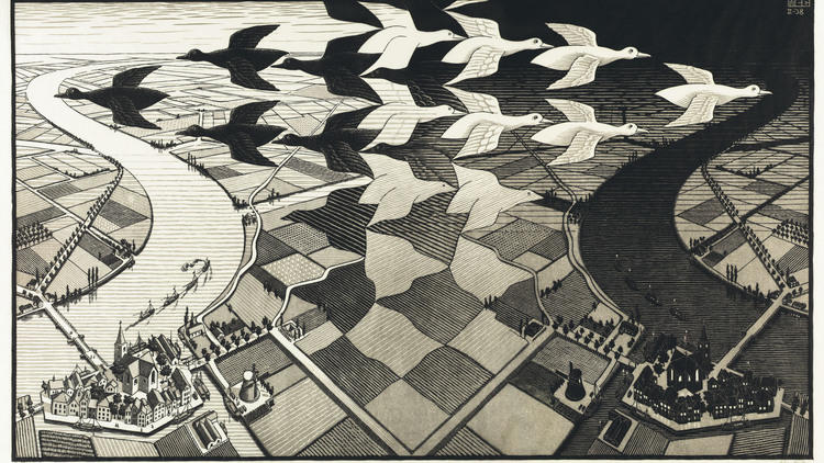 MC Escher: 'Day and Night', 1938. © The M.C. Escher Company BV -Baarn-the Netherlands 