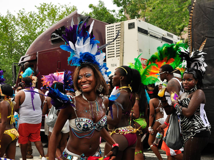 The West Indian–American Day Carnival 2013 marches down Eastern Parkway