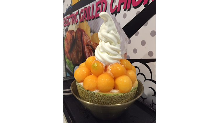 Snowman Desserts melon bingsu