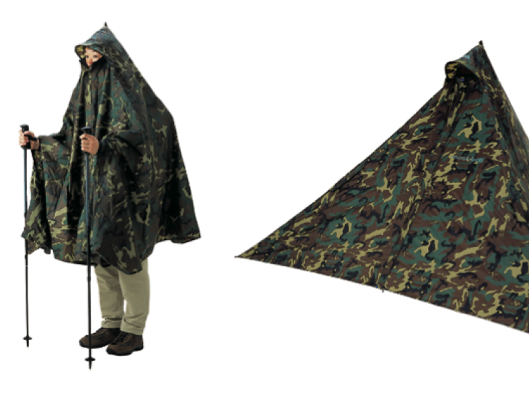 His and hers rain ponchos: for him