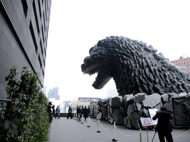 Godzilla head in Shinjuku Godzilla head in Shinjuku | Time Out Tokyo