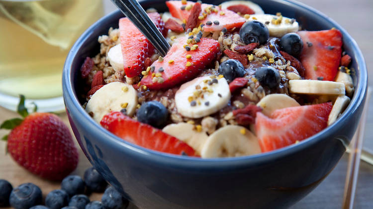 Acai bowl at Backyard Bowls