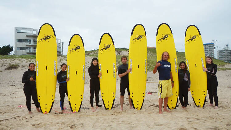 Learn to surf at Onjuku beach