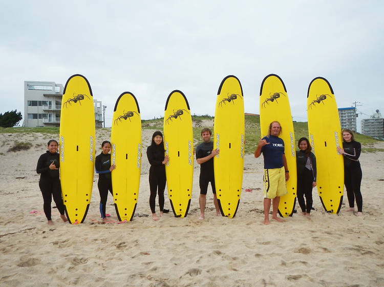 Learn to surf at Onjuku beach