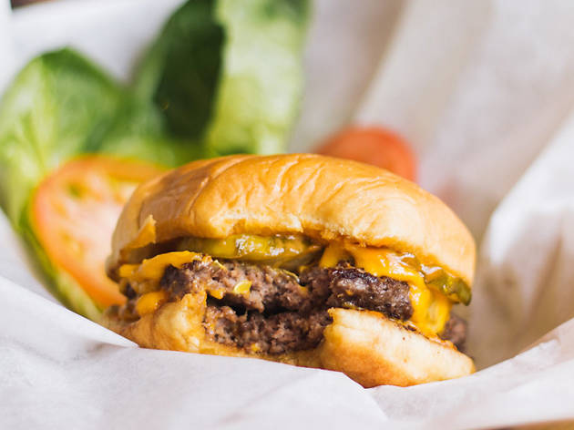 Classic burger at Genuine Roadside Classic burger at Genuine Roadside