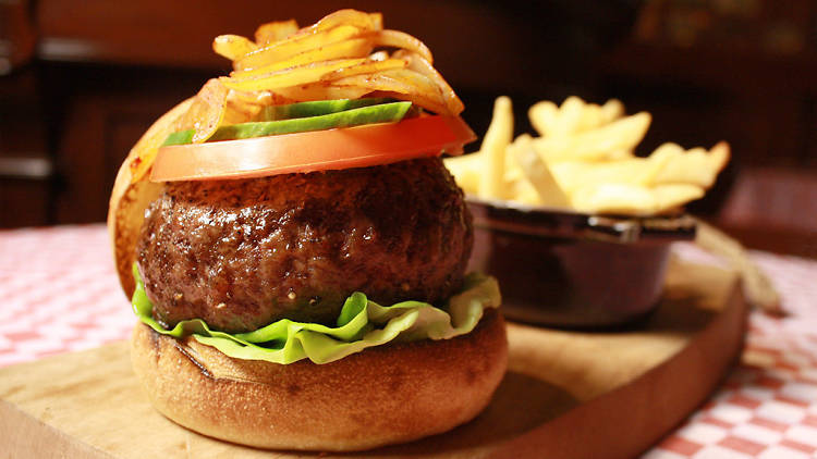 ‘21’ burger at ‘21’ Club  Bar Room