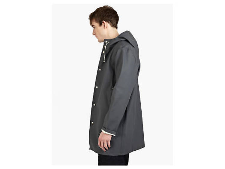 Grey rain coat by Stutterheim, £175