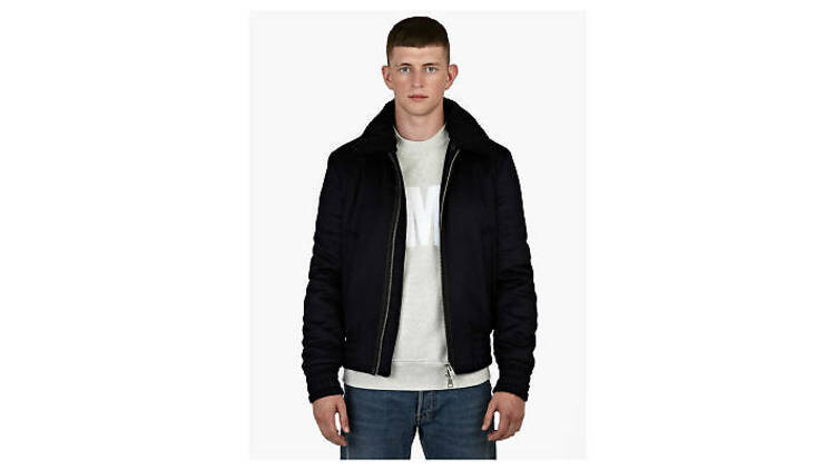 Shearling collar jacket by AMI, £535