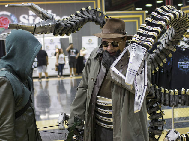 Pop culture fanatics showed off creative costumes at Wizard World Chicago Comic Con on August 22, 2015.