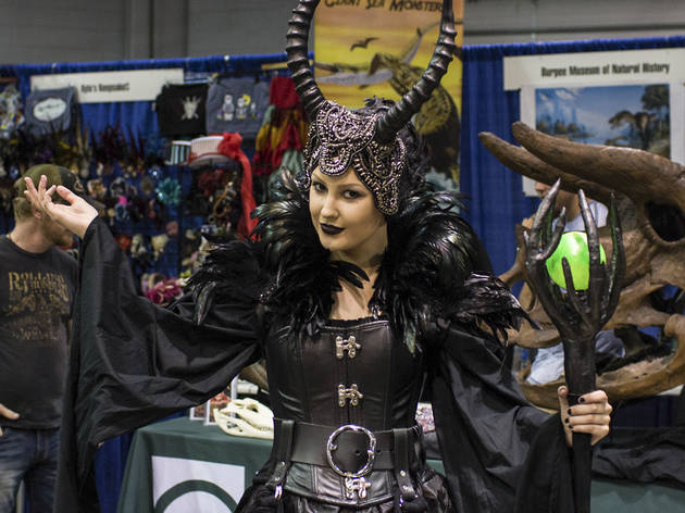 Pop culture fanatics showed off creative costumes at Wizard World Chicago Comic Con on August 22, 2015.