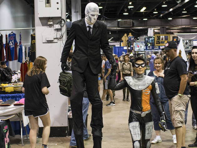 Pop culture fanatics showed off creative costumes at Wizard World Chicago Comic Con on August 22, 2015.