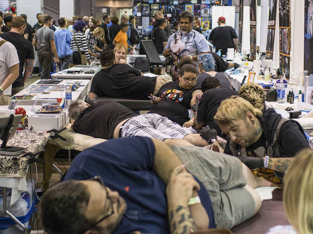 Pop culture fanatics showed off creative costumes at Wizard World Chicago Comic Con on August 22, 2015.