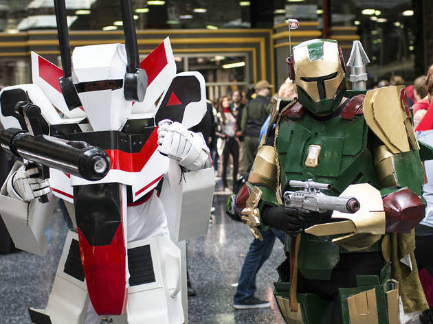 Pop culture fanatics showed off creative costumes at Wizard World Chicago Comic Con on August 22, 2015.