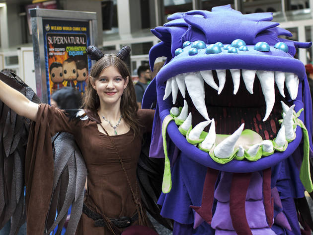 Pop culture fanatics showed off creative costumes at Wizard World Chicago Comic Con on August 22, 2015.