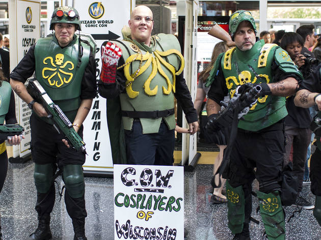 Pop culture fanatics showed off creative costumes at Wizard World Chicago Comic Con on August 22, 2015.