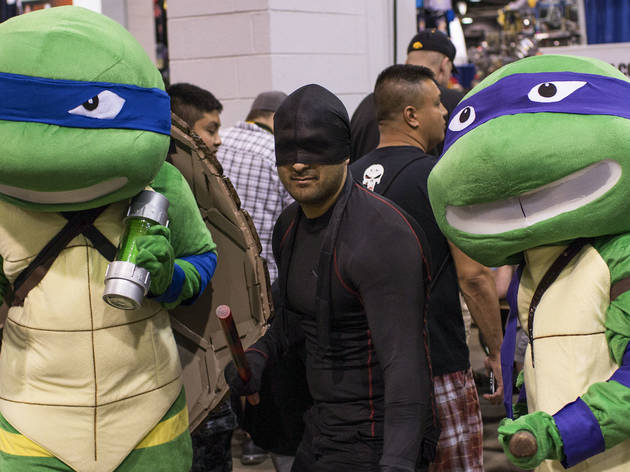 Pop culture fanatics showed off creative costumes at Wizard World Chicago Comic Con on August 22, 2015.