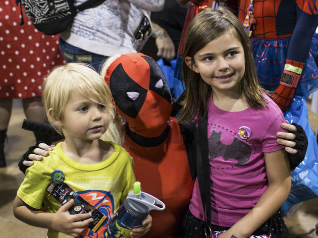 Pop culture fanatics showed off creative costumes at Wizard World Chicago Comic Con on August 22, 2015.